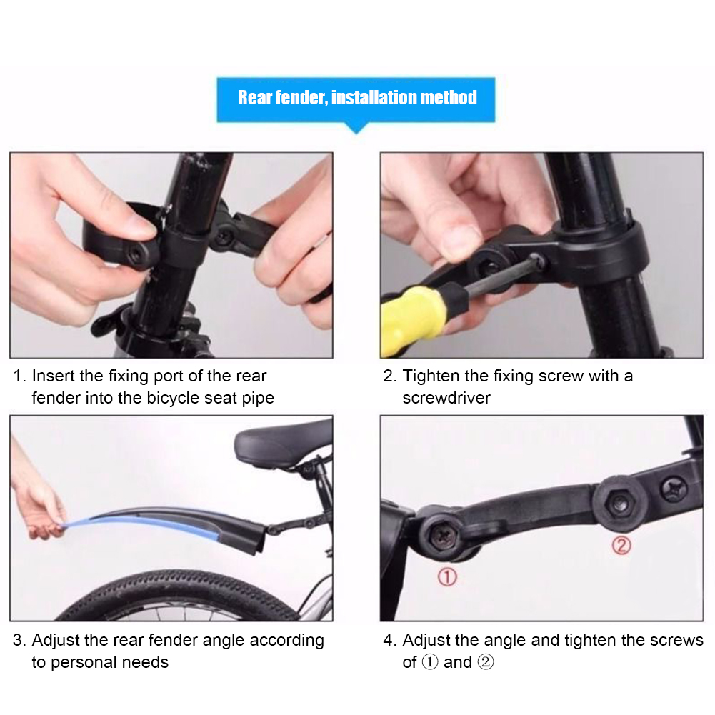 2Pcs Mountain Bike Mudguard Wi - огляд і ціна Mountain Biking Equipment