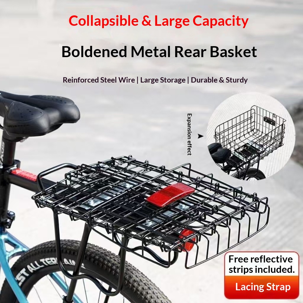 Foldable Bicycle Rear Basket L - огляд і ціна Mountain Biking Rucksack